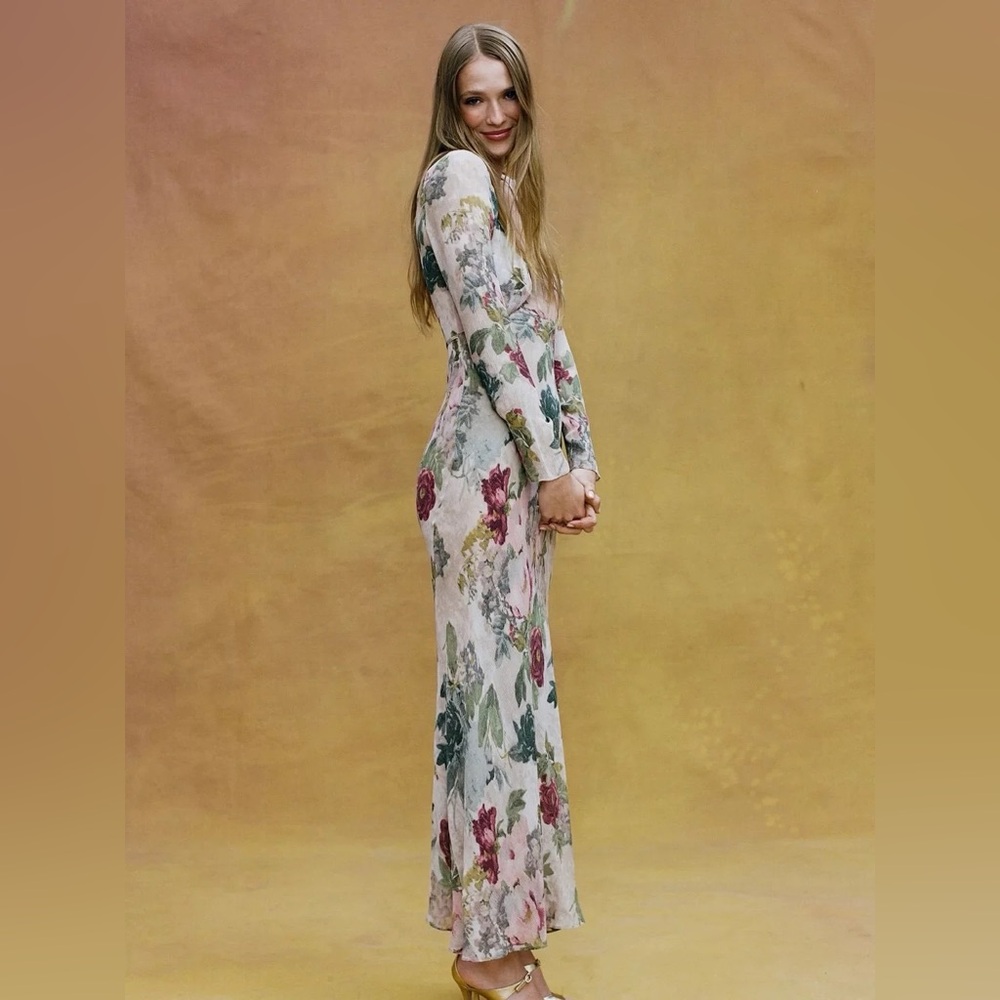 Realisation Par THE INKA in Ethereal Floral Long Sleeve Dress, XS S M L - Picture 5 of 14